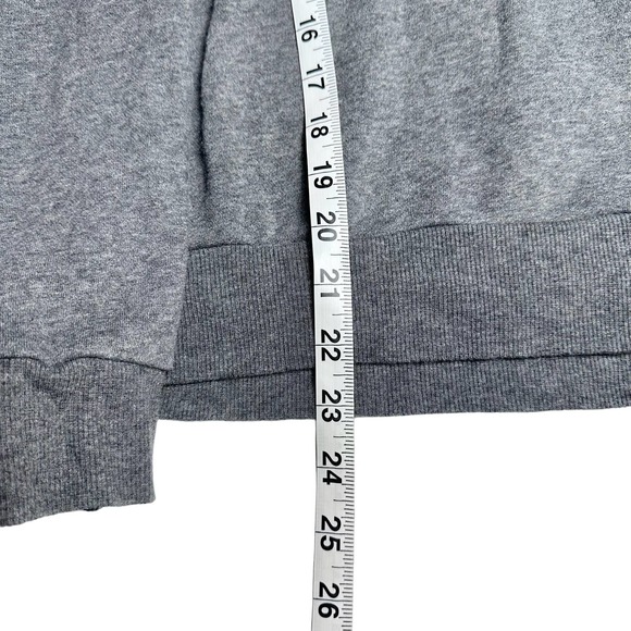Lauren Ralph Lauren | Women | Gray LRL Embossed Logo Hoodie Sweatshirt | Medium - Picture 5 of 8